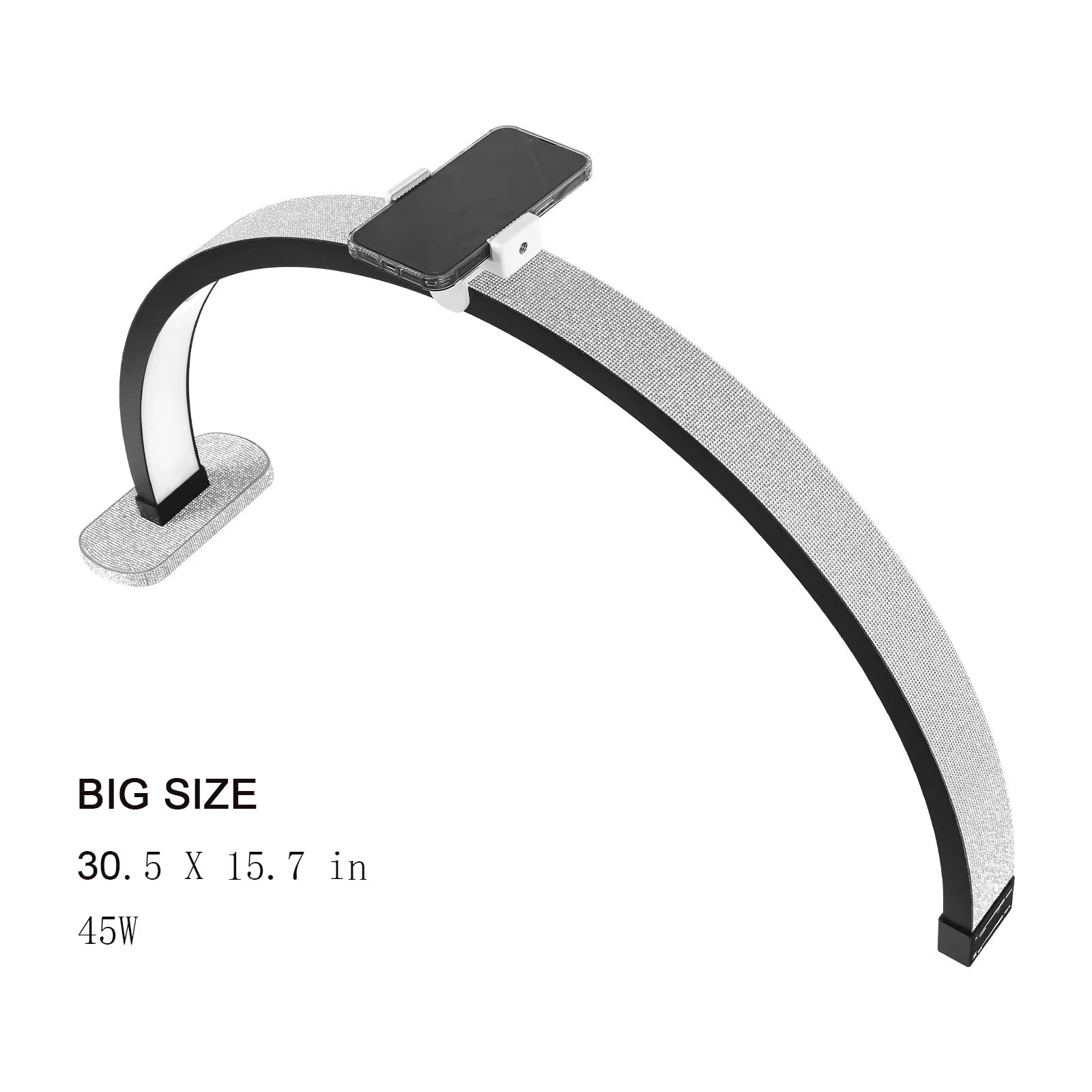 Oversea Warehouse Fast Delivery Floor LED Video Light Half-moon Shaped High Quality Fill Light For Beauty Salon Makeup
