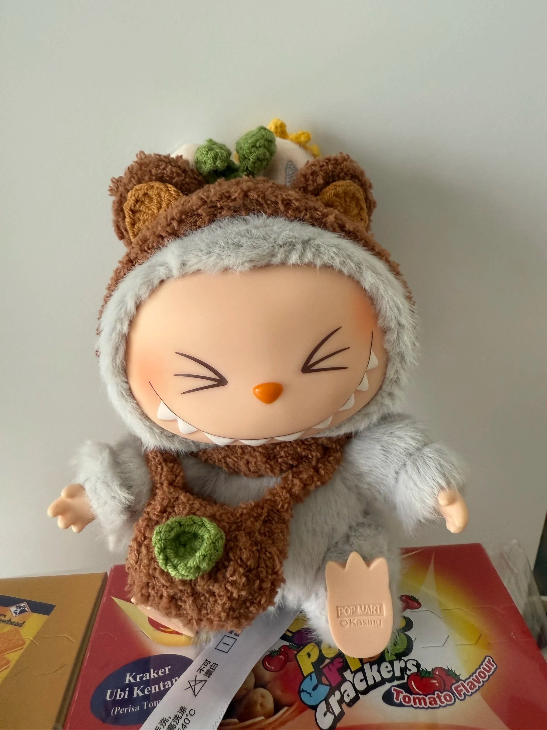 17cm Labubu Doll Clothes Sunflower Red Flower Heartbeat Macaron labubu clothes labubu cute clothing  ﻿