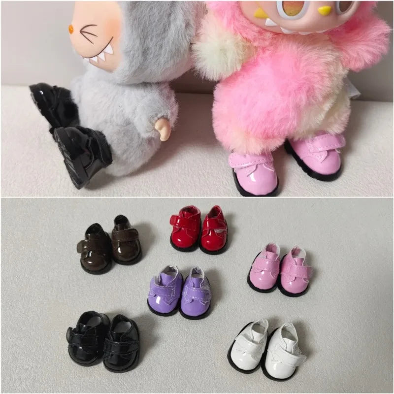 For 15/17cm Labubu Accessories Labubu shoes leather shoes doll shoes Labubu Clothing
