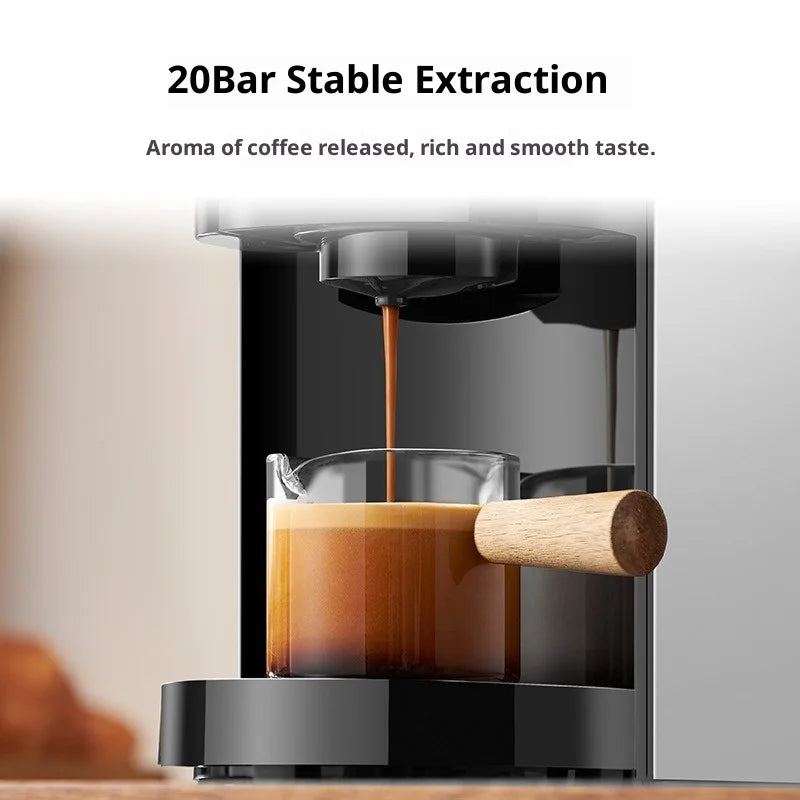 3 in 1 Multifunction Espresso Machine  Nespresso Capsule Coffee Machine Maker for Home Use