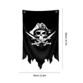 30X50CM Jolly Roger Pirate Black Blackjack Flag Polyester Printed Banner Tapestry Jack Rackham Skull Bone Flags Halloween Decor