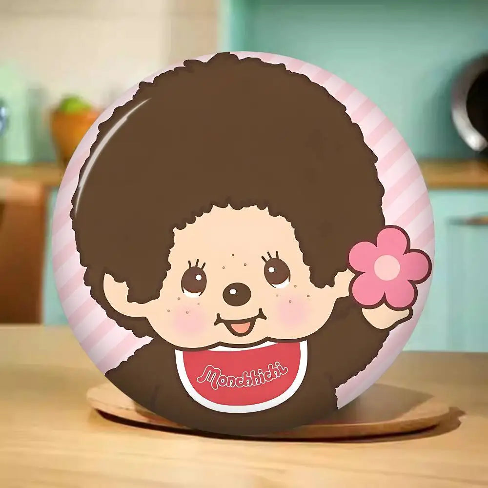 M-Monchhichi Cute Anime Brooches Cute Cartoon  Badge Jacket Jeans Lapel Pin Gift Accessorie