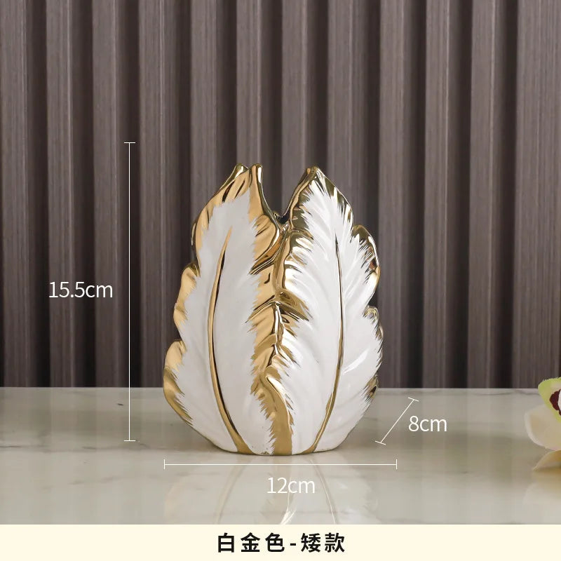 ceramic high-end vase Pottery Vase personalized living room foyer decoration creative home decoration Crafts ornament sculpture