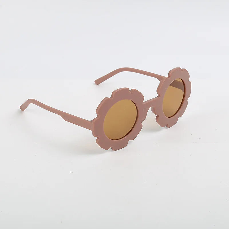 New Cute Multi Color Sunflower Sunglasses For Boys And Girls, UV Resistant Outdoor Style Sunglasses, Children's Glasses