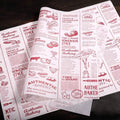 Non-stick Newspaper Style Food Wrappers Paper Wrapping Paper Wrapping Paper Wax Paper Oil-proof Baking Paper Food Packaging