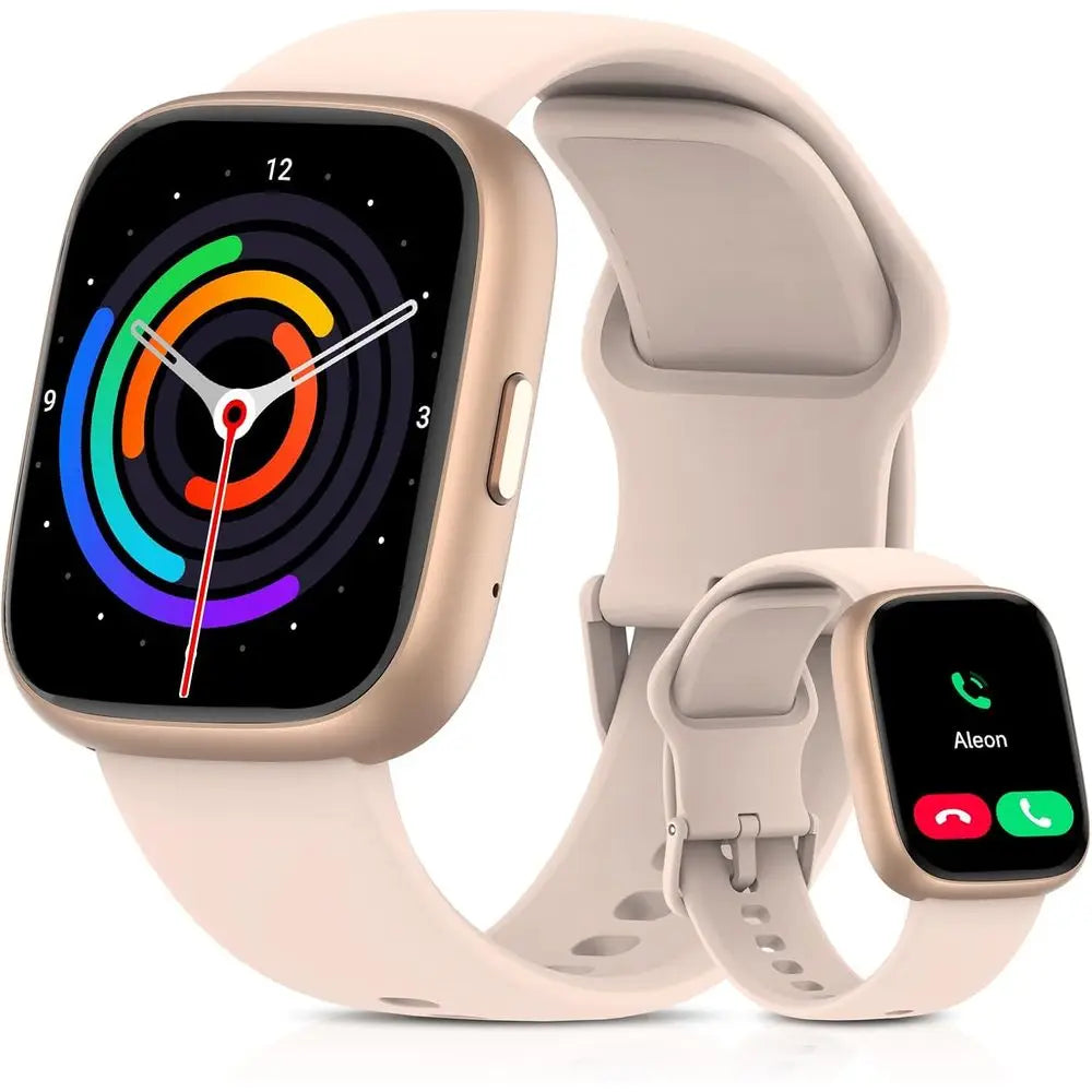 Smart Watch or Men Women with Alexa Built-in & Bluetooth Call, 1.83" HD Touchsn itnwith Sleep Monitor, 100+ Sports es, IP68 Wate