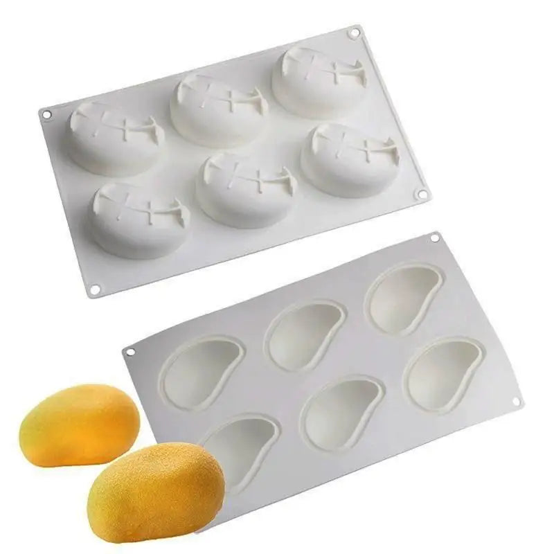 3D Mango-Designed Silicone Cake Mold – Food-Grade Bakeware for Fruit Mousse, Desserts, and Party Pastries
