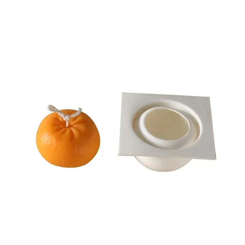 Creative Orange Shape Candle Silicone Mold Fruit Shape Mousse Baking Mold for Candle Making Molds Accessories Supplies Crafts