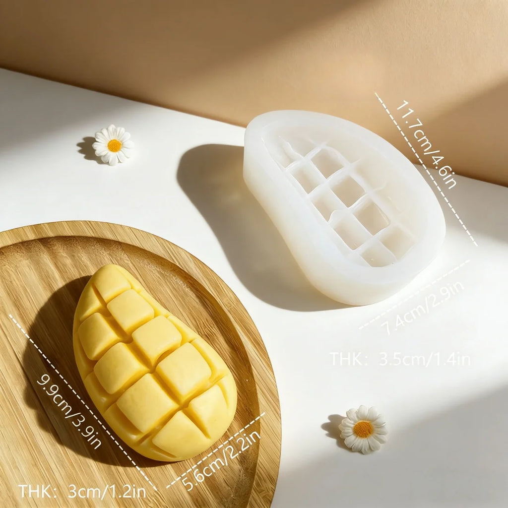 Banana Mango Grape Pineapple Gypsum Silicone Mold Multi-Use For DIY Fruit Candle Wax Mold Plaster Ornament Home Decoration