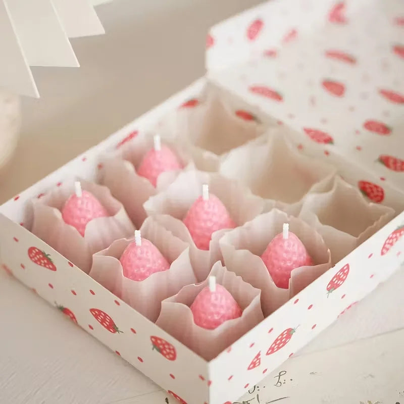 Strawberry Silicone Candle Mold for DIY Aromatherapy Soap Resin Crafts Valentine's Day Wedding Birthday Gift Making