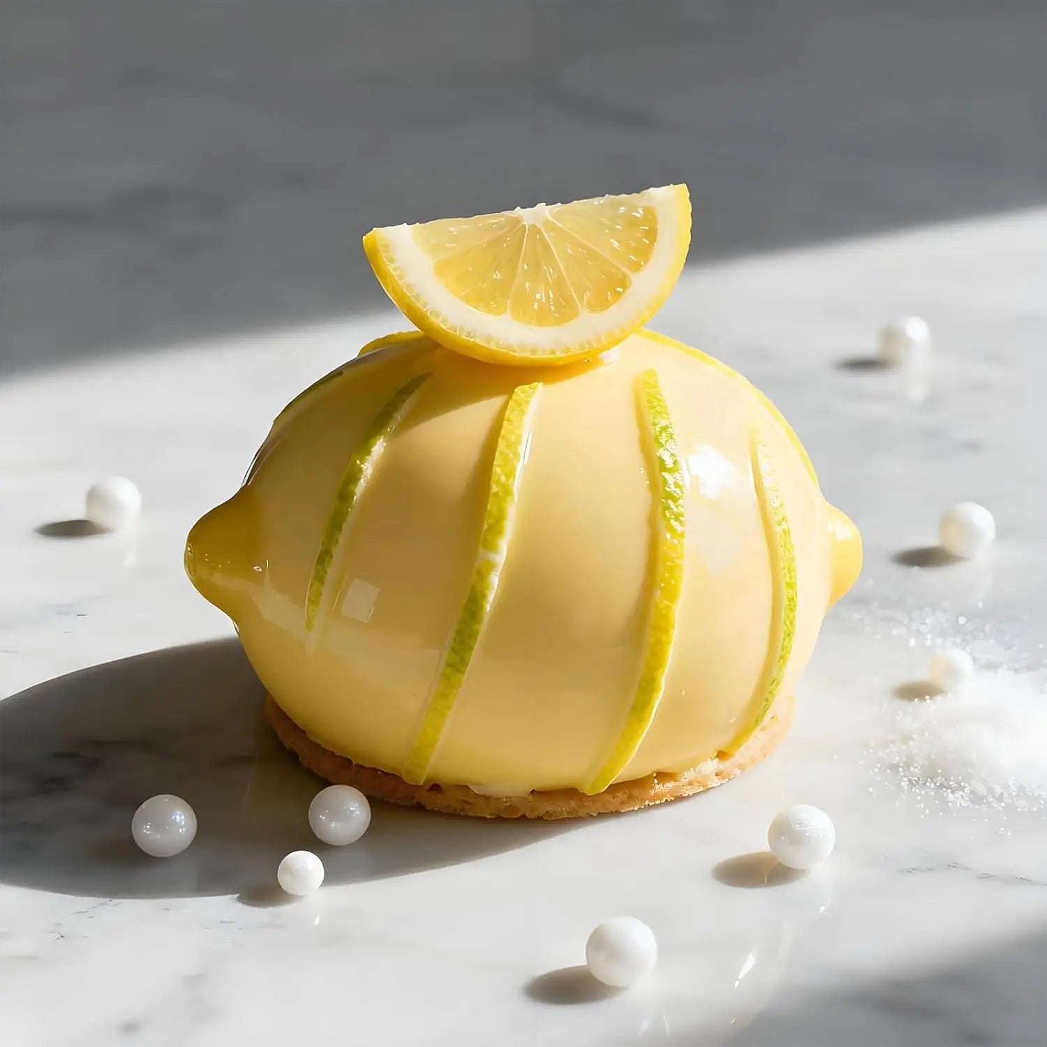 15-Cavity Silicone Lemon Mold Fruit Shape Baking Tray Tool for Desserts Mousse Cake Candy Chocolate Pastry Ice Cream Pudding