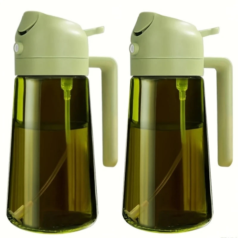 Olive Oil Spray Bottle for Oil Bottle Pouring for Cooking Oil Spices Camping Dispenser with Automatic Lid Spice Shaker