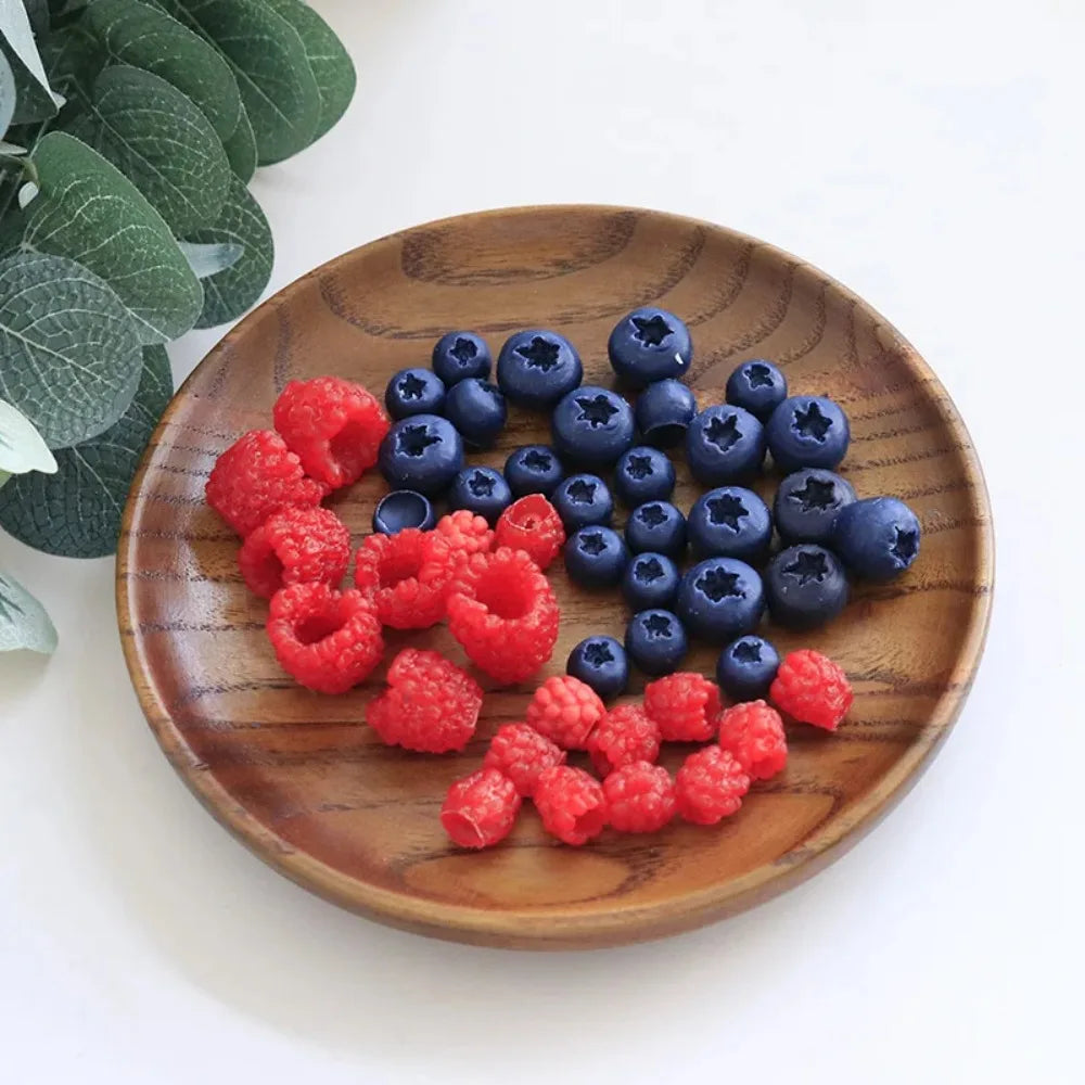 Cute 3D Candle Silicone Mold Simulation Fruit Blueberry Raspberry Shaped Chocolate Mold DIY Cake Decorating Tool Homemade