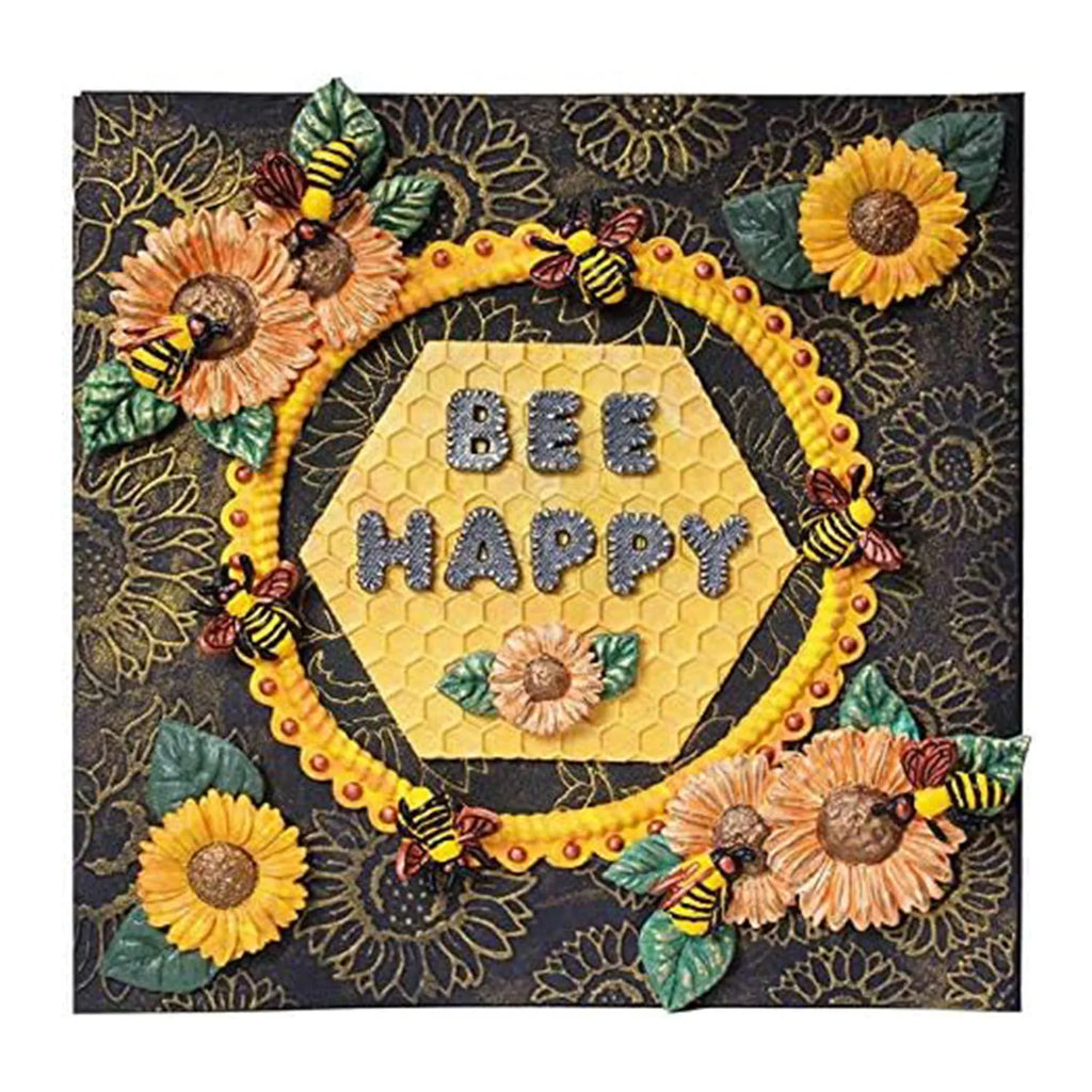 3Pcs Bumble Bee Honeycomb Silicone Molds for DIY Cake Fondant Biscuit Cookies Sugar Pudding Chocolate Hard Candies Dessert Decor