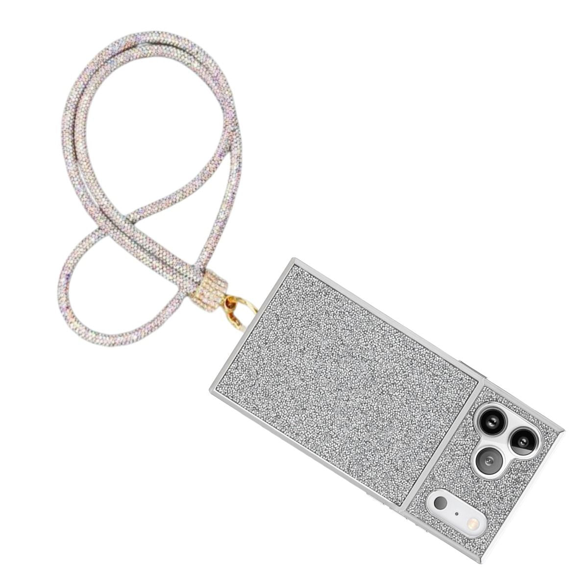 Long Rhinestone Phone Strap Bling Lanyard Stylish Accessory
