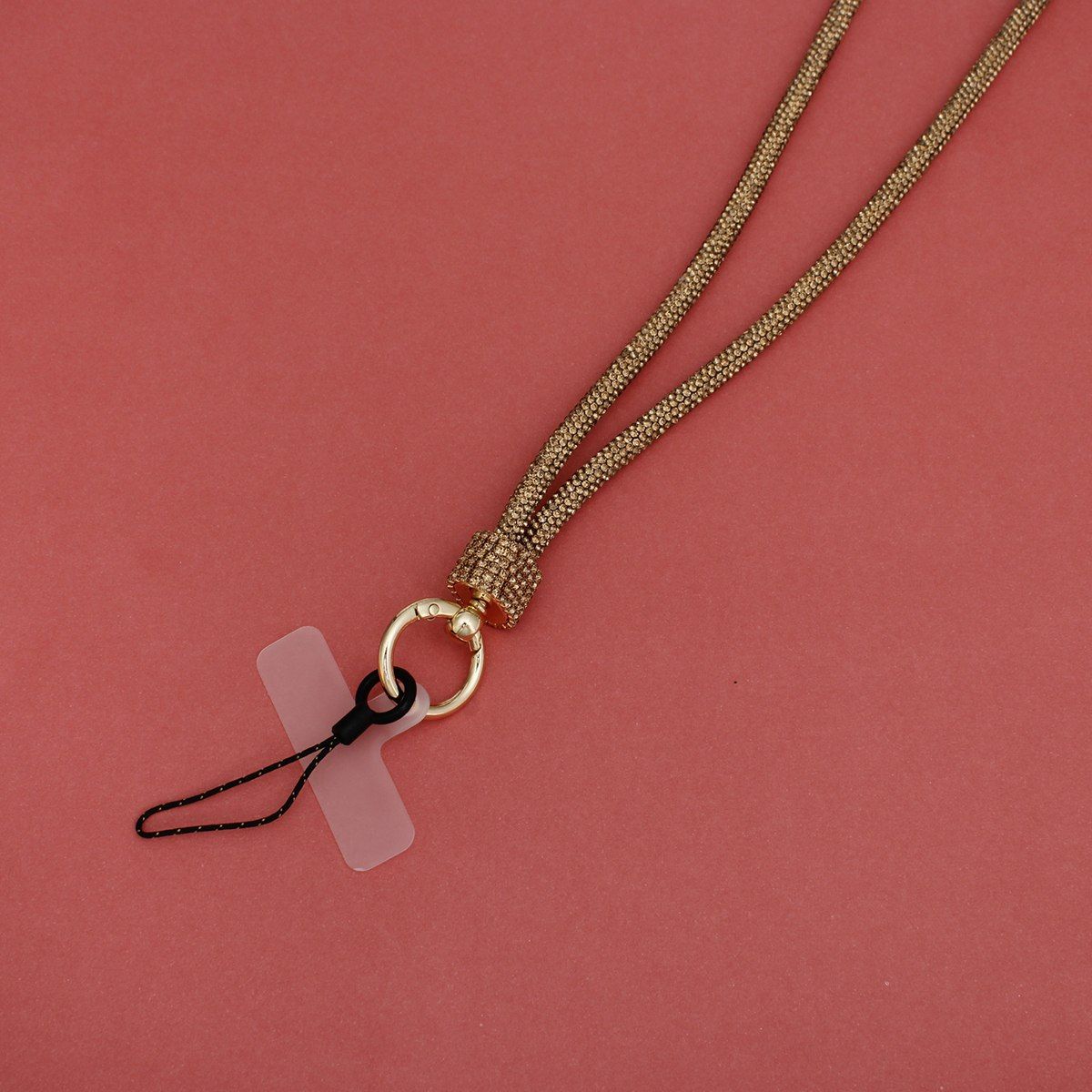 Phone Strap Lanyard with Topaz Rhinestone Bling – Stylish, Trendy Accessory