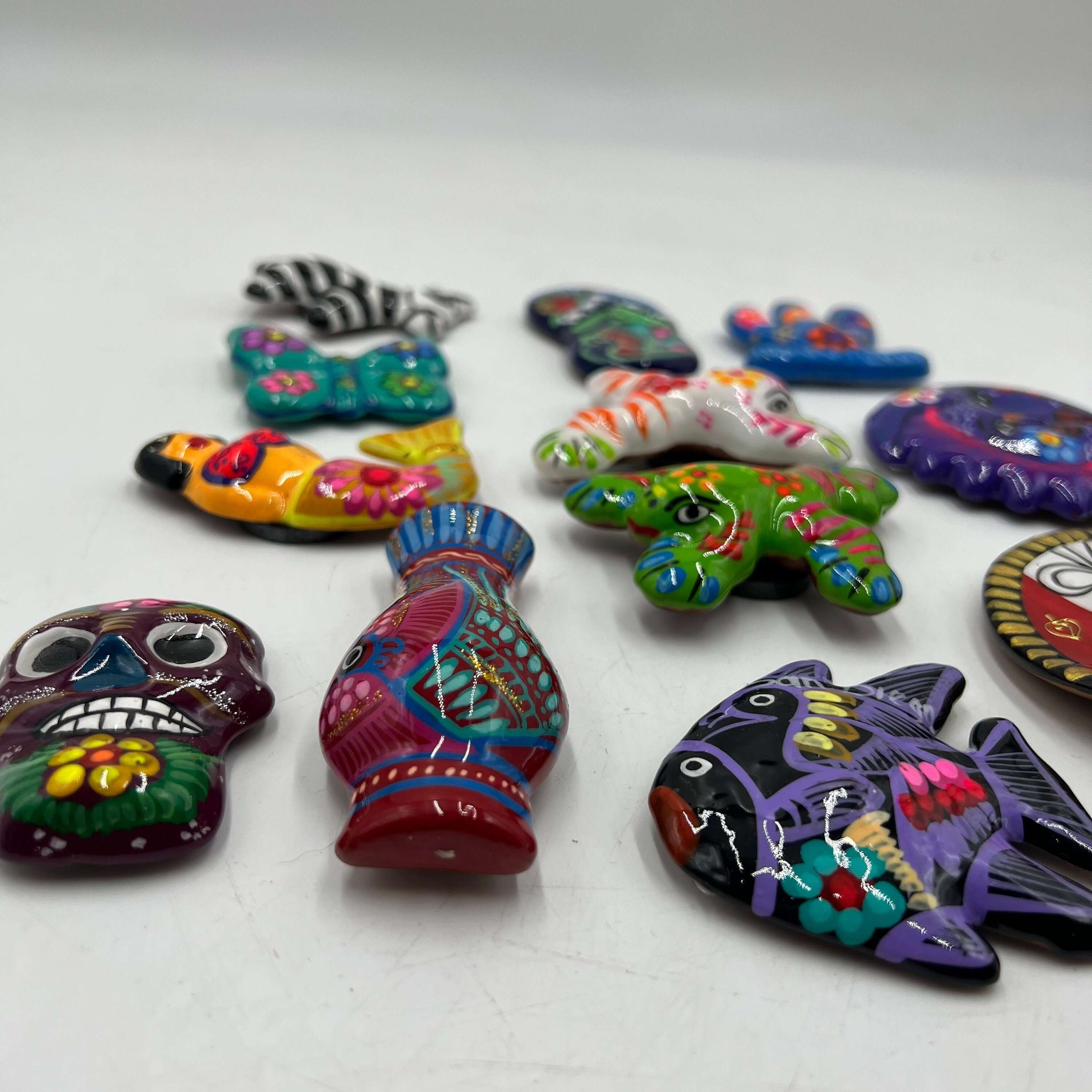 Guerrero Pottery Magnets | Assorted Mexican Fridge Magnets