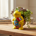 Talavera Frog Planter | Colorful Hand-Painted Mexican Pottery